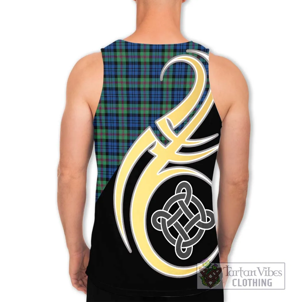 Baird Ancient Tartan Men's Tank Top with Family Crest and Celtic Symbol Style