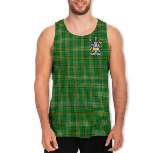 Baker Irish Clan Tartan Men's Tank Top with Coat of Arms