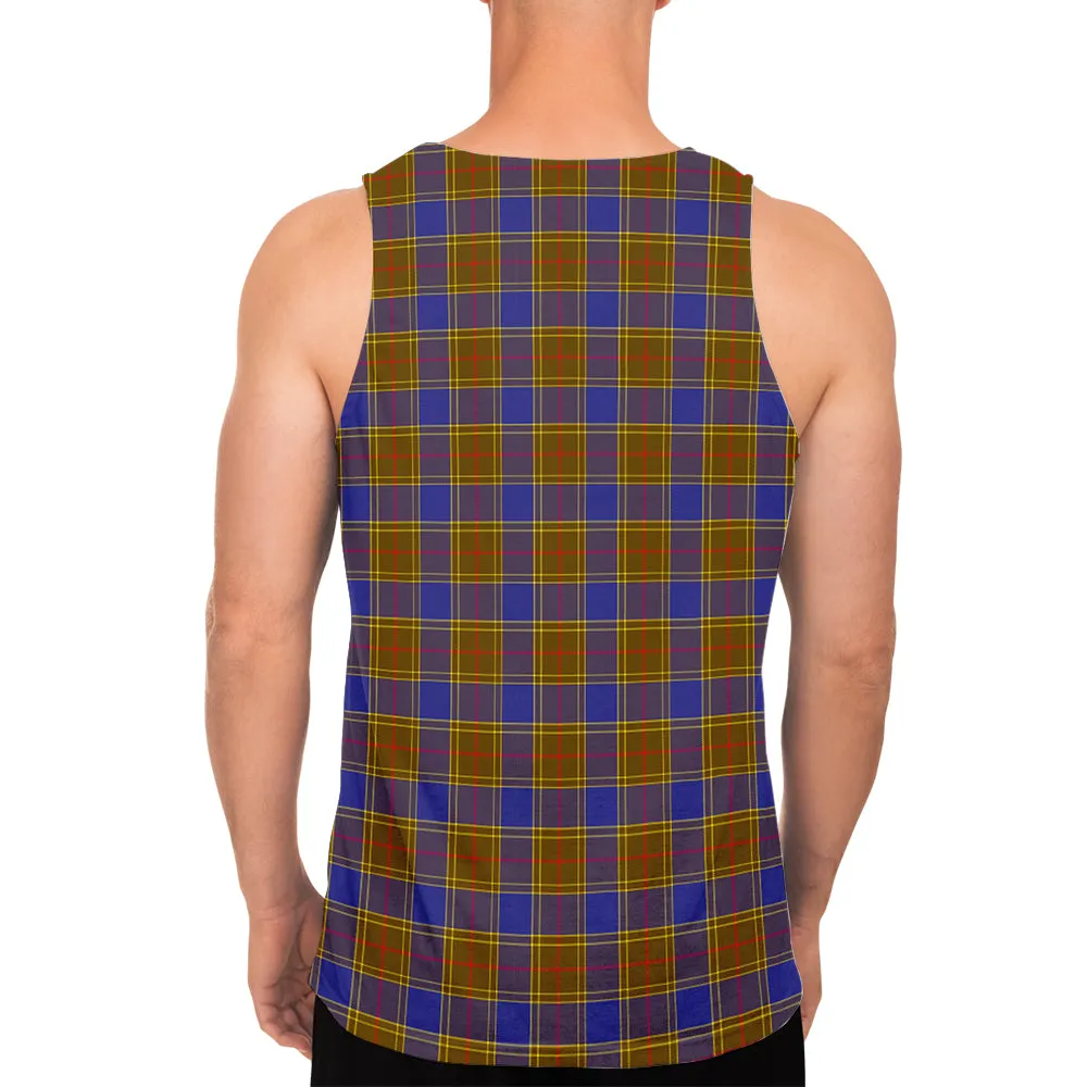 Balfour Tartan Mens Tank Top with Family Crest