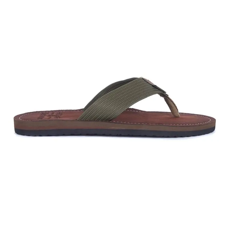 Barbour Toeman Mens Beach Sandal  - Olive