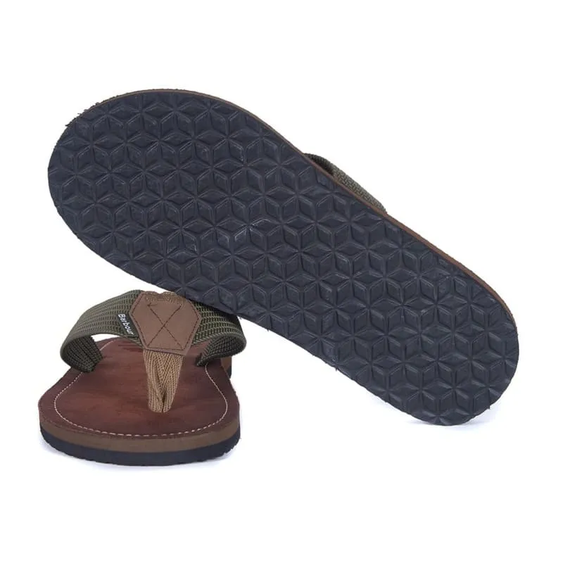 Barbour Toeman Mens Beach Sandal  - Olive