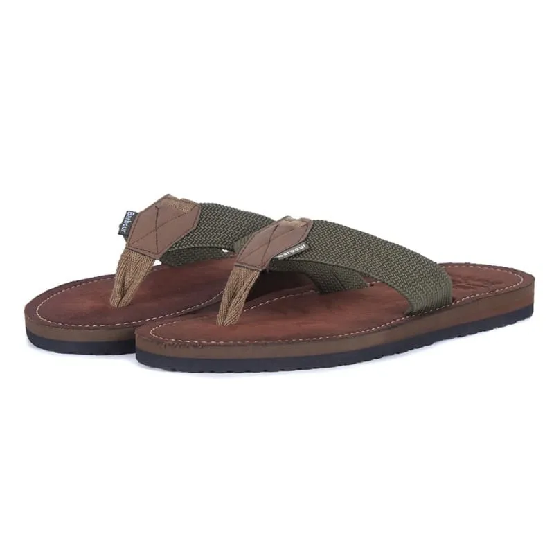 Barbour Toeman Mens Beach Sandal  - Olive