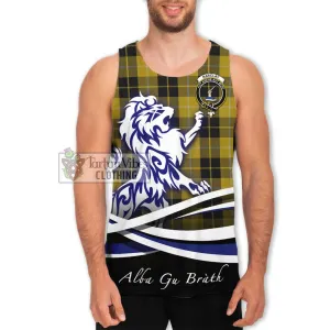 Barclay Dress Tartan Men's Tank Top with Alba Gu Brath Regal Lion Emblem