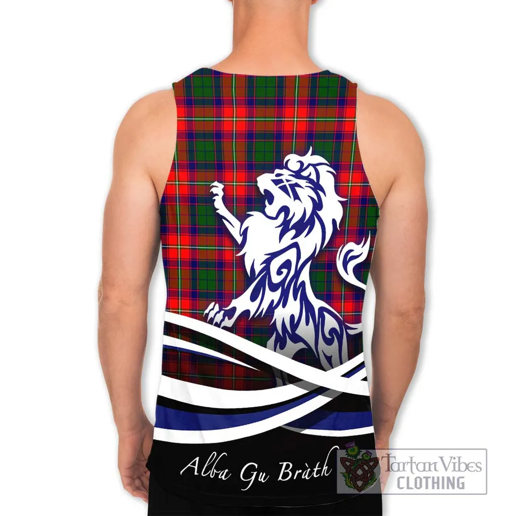 Belsches Tartan Men's Tank Top with Alba Gu Brath Regal Lion Emblem