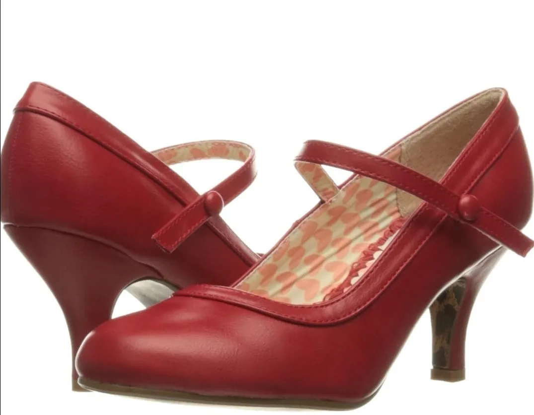 Bettie Page Bettie Mary Jane 3" Heel Pumps