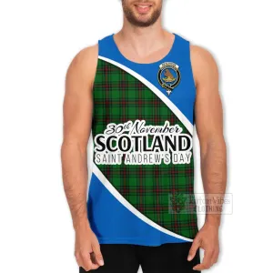 Beveridge Family Crest Tartan Men's Tank Top Celebrate Saint Andrew's Day in Style