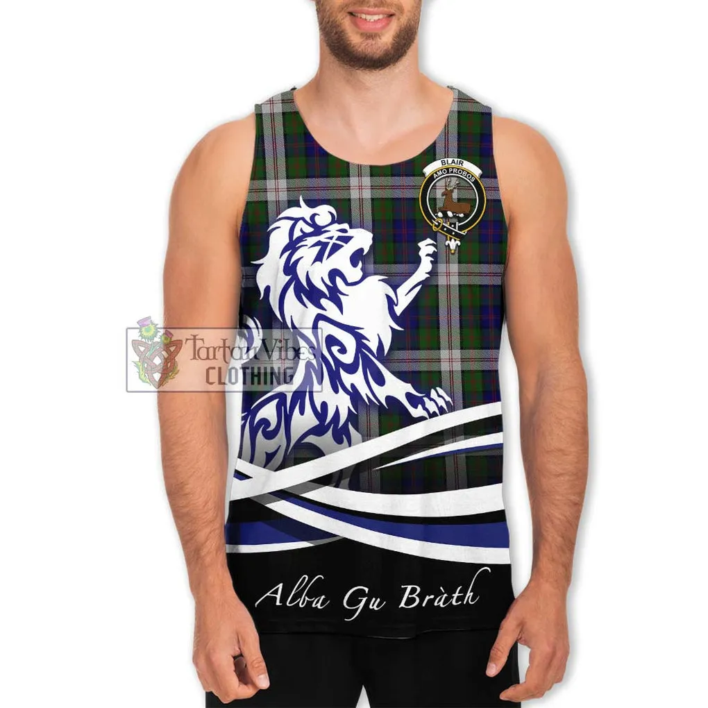 Blair Dress Tartan Men's Tank Top with Alba Gu Brath Regal Lion Emblem