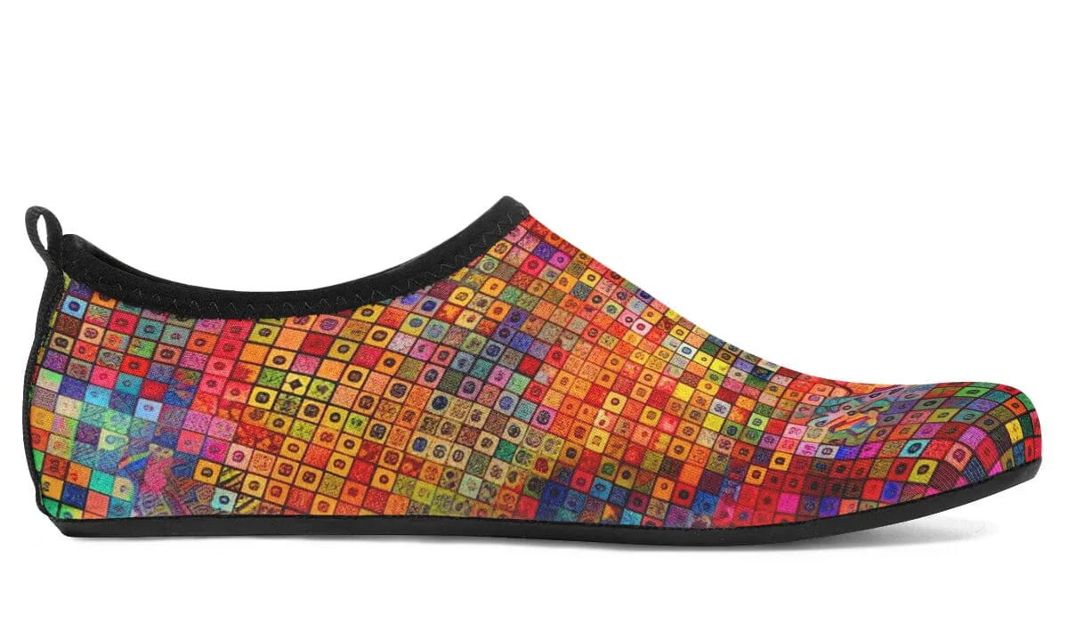 Blottered Grid Barefoot Shoes