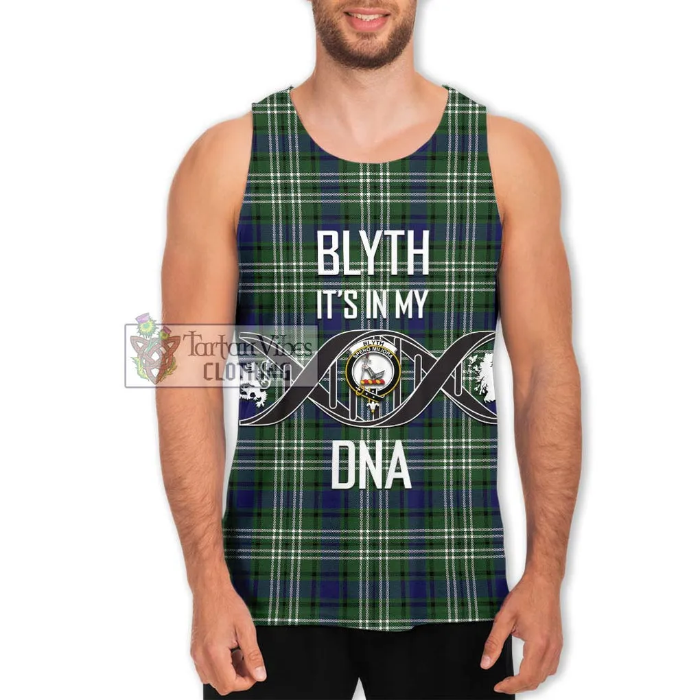 Blyth Tartan Men's Tank Top with Family Crest DNA In Me Style