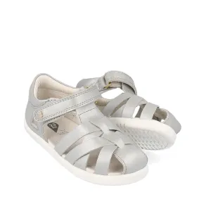 Bobux Iwalk IW Tropicana II Metallic Silver Sandal 638320