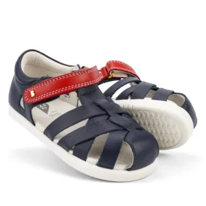 Bobux Iwalk IW Tropicana II Sandal 638309 Navy Red Strap