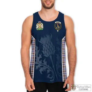 Boswell Tartan Men's Tanks Top with Family Crest and Scottish Thistle Vibes Sport Style