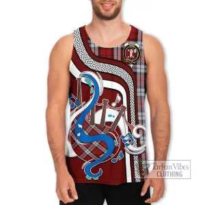 Brodie Dress Tartan Men's Tank Top with Epic Bagpipe Style