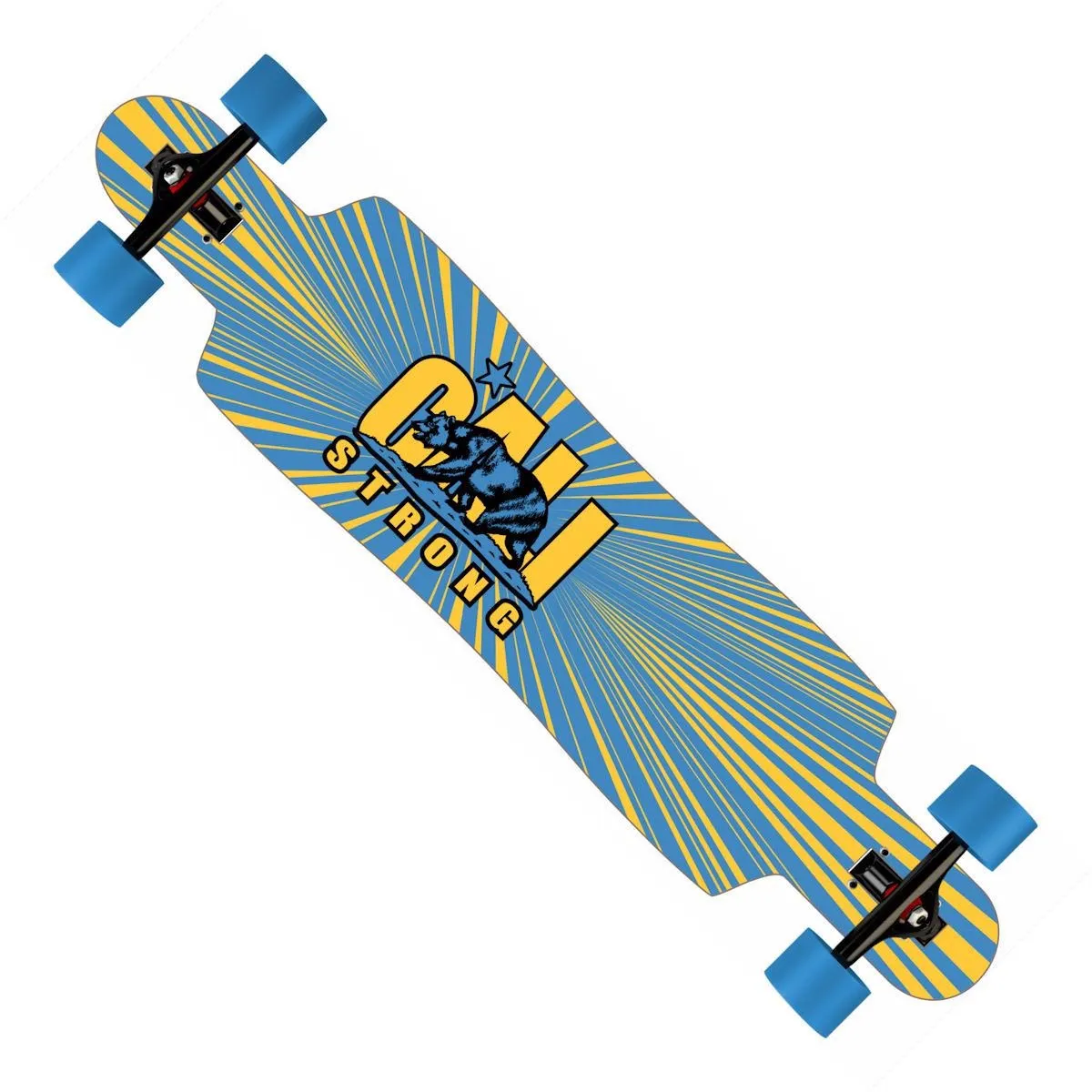 CALI Strong Original Bruin Longboard Drop Through Complete