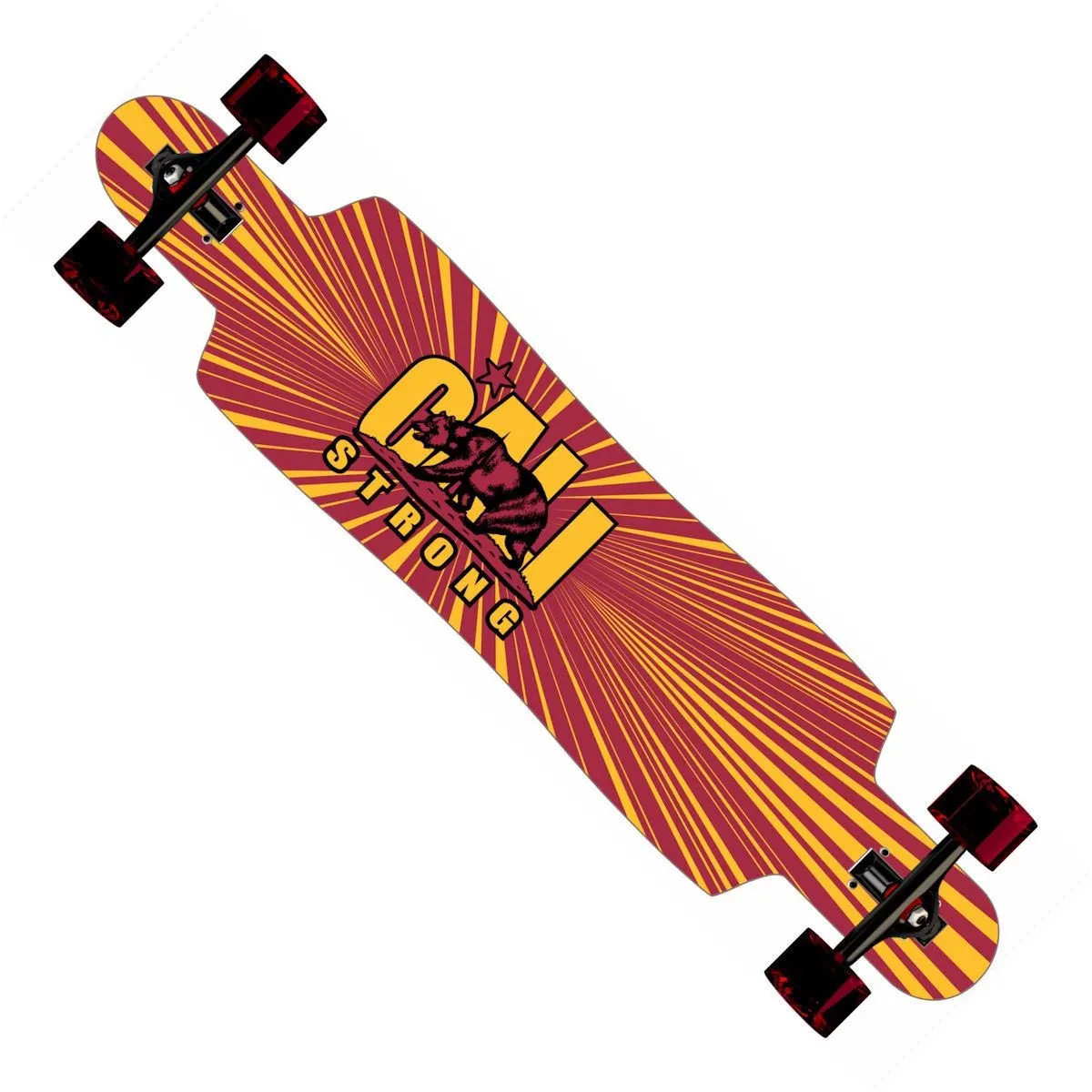 CALI Strong Original Trojan Longboard Drop Through Complete