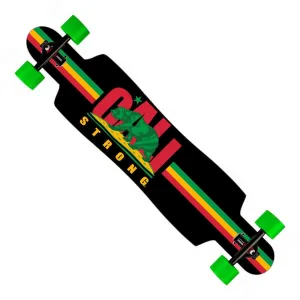 CALI Strong Rasta Longboard Drop Through Complete