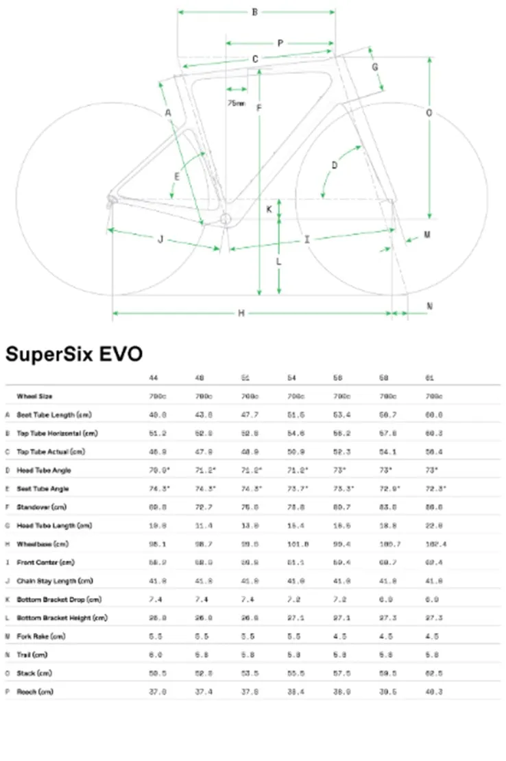 Cannondale SuperSix EVO Carbon 4 Shimano 105 12 Speed Disc Road Bike