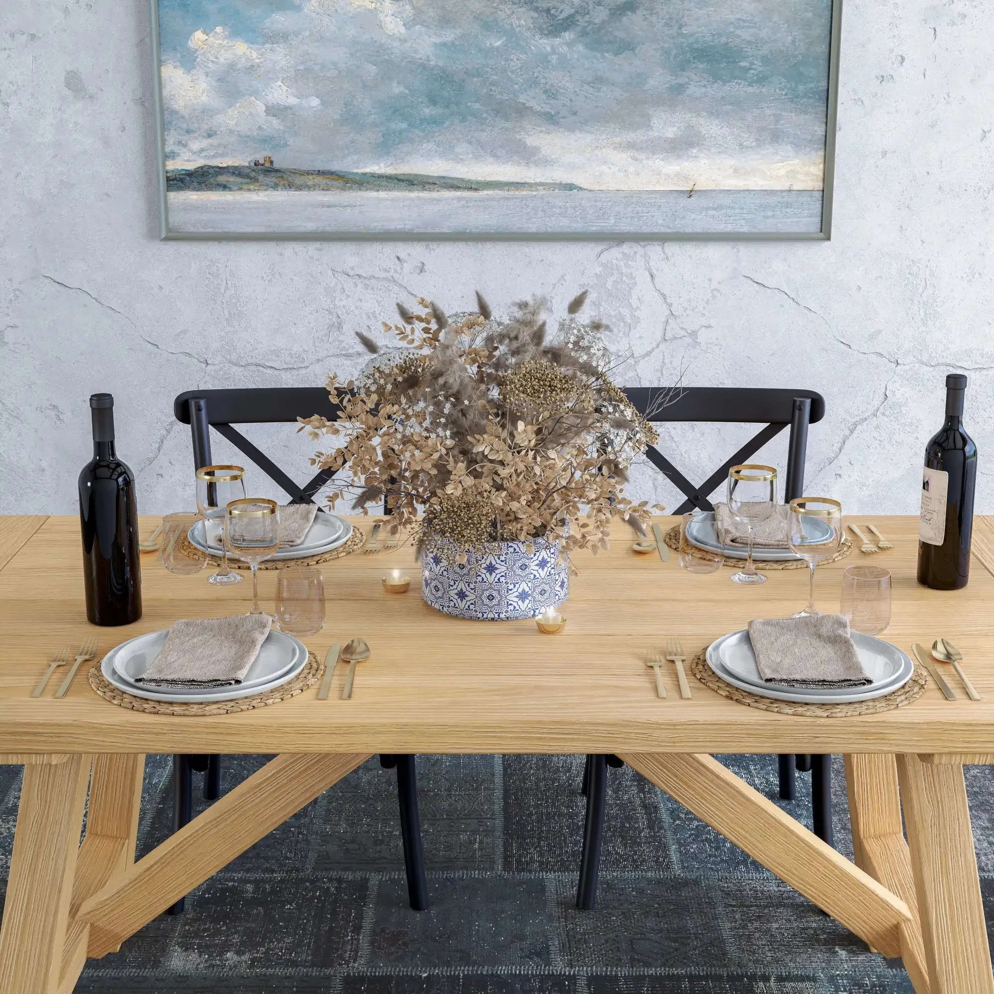 Cascais 72"  Customizable Dining Table