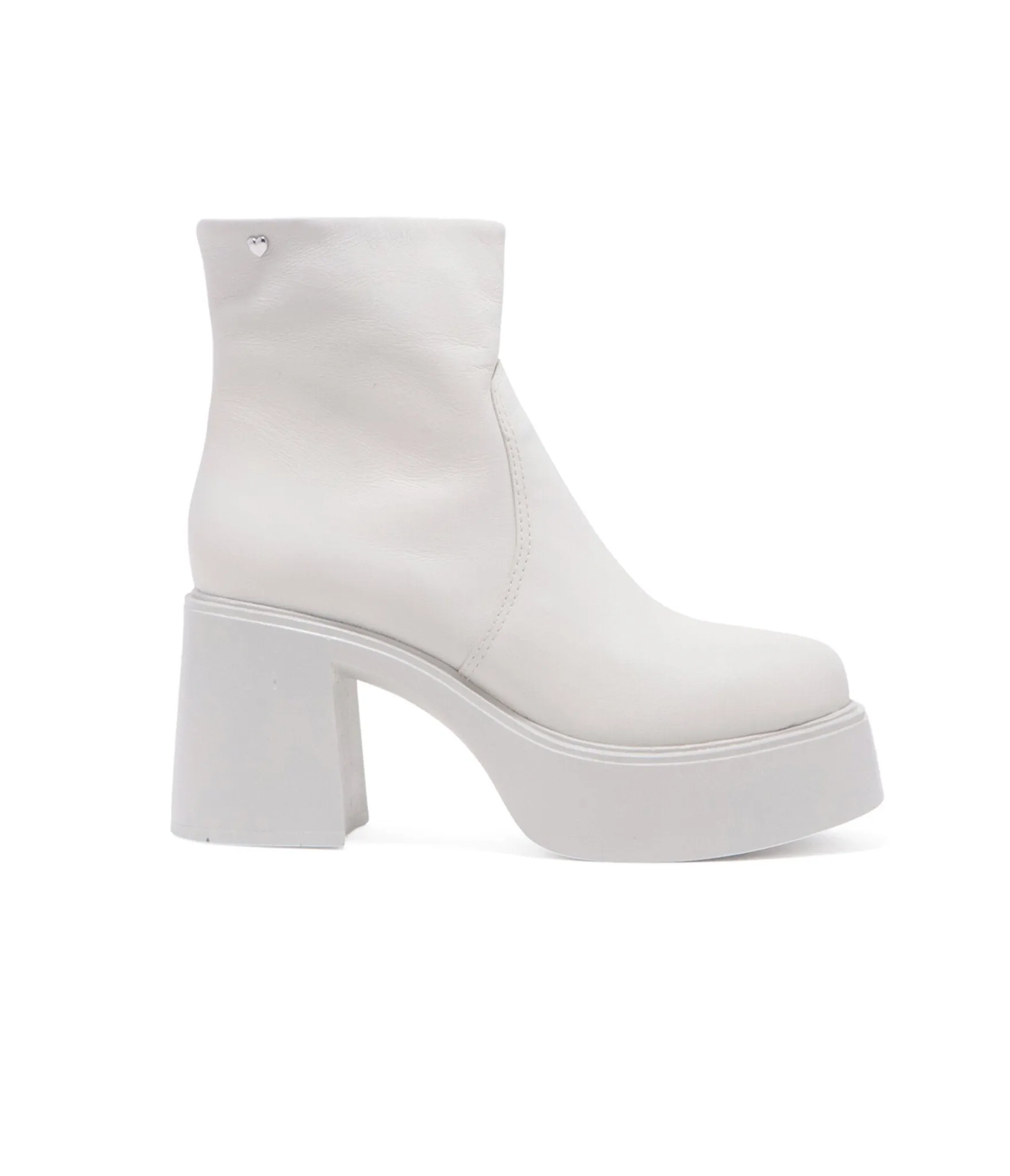 Chelsea Crew 1990s White Leather Platform Vanson Boots