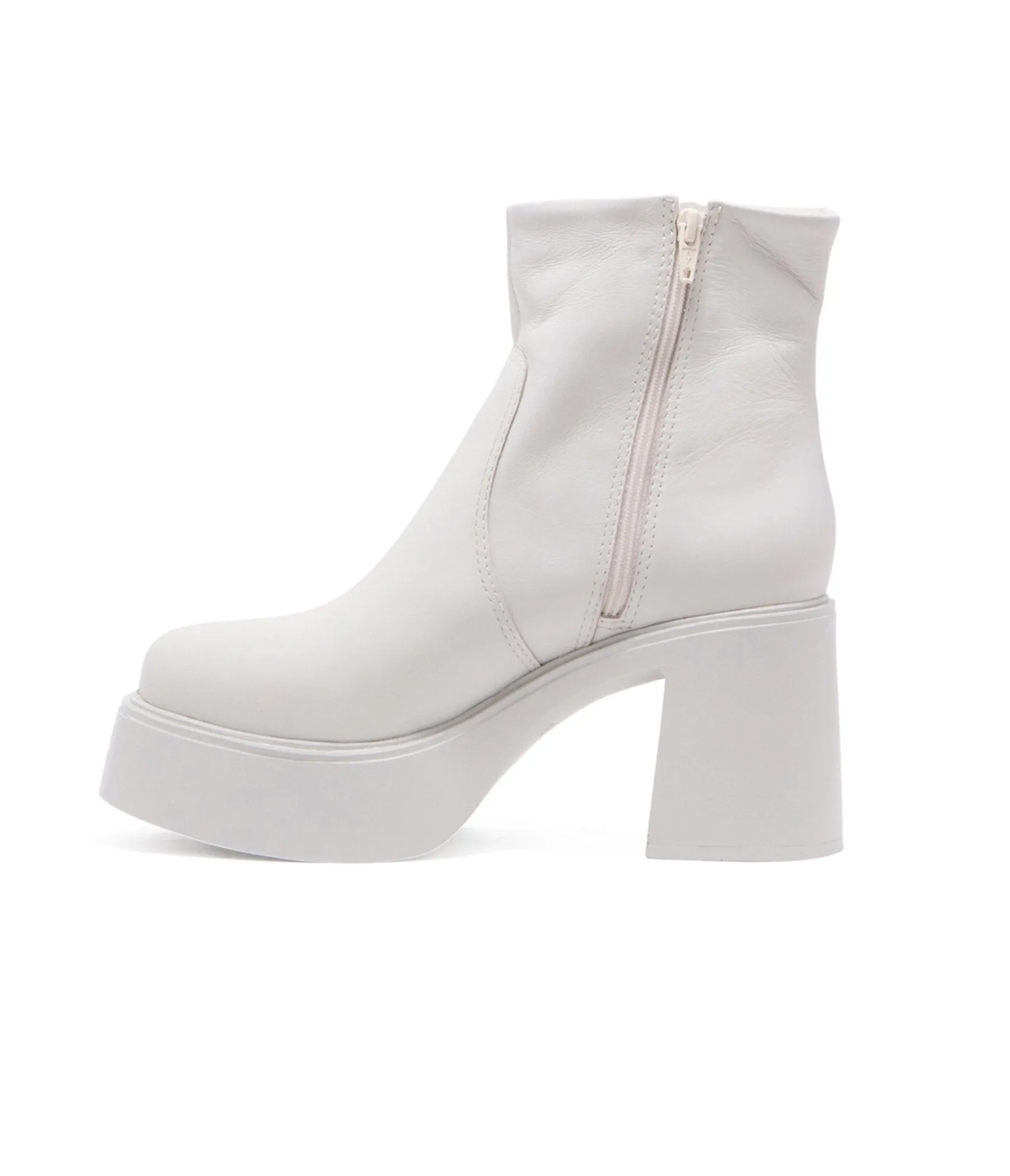 Chelsea Crew 1990s White Leather Platform Vanson Boots