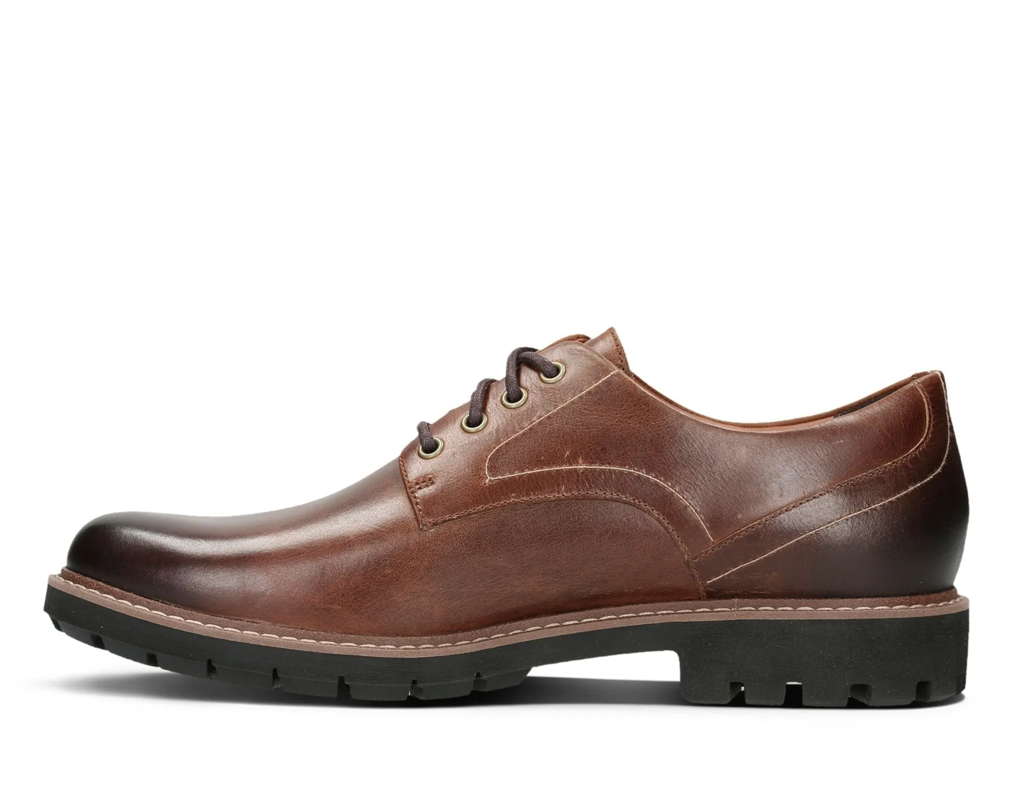 Clarks Batcombe Hall Dark Tan Leather