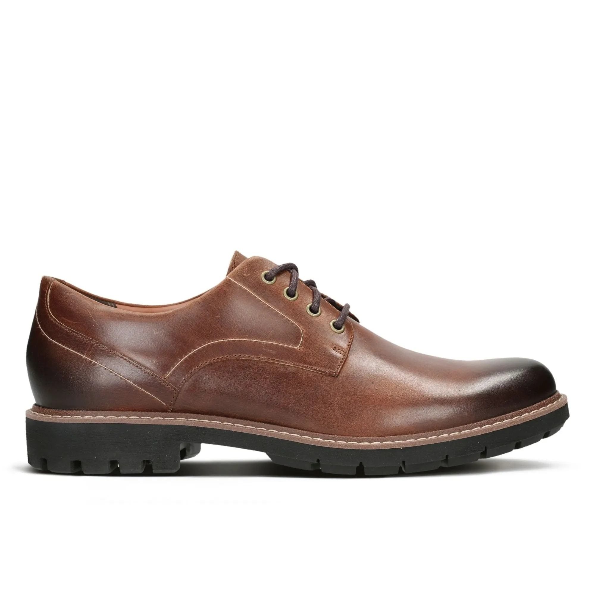 Clarks Batcombe Hall Dark Tan Leather