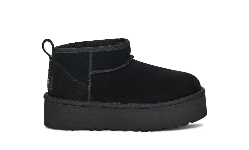 Classic Ultra Mini Platform in Black by UGG