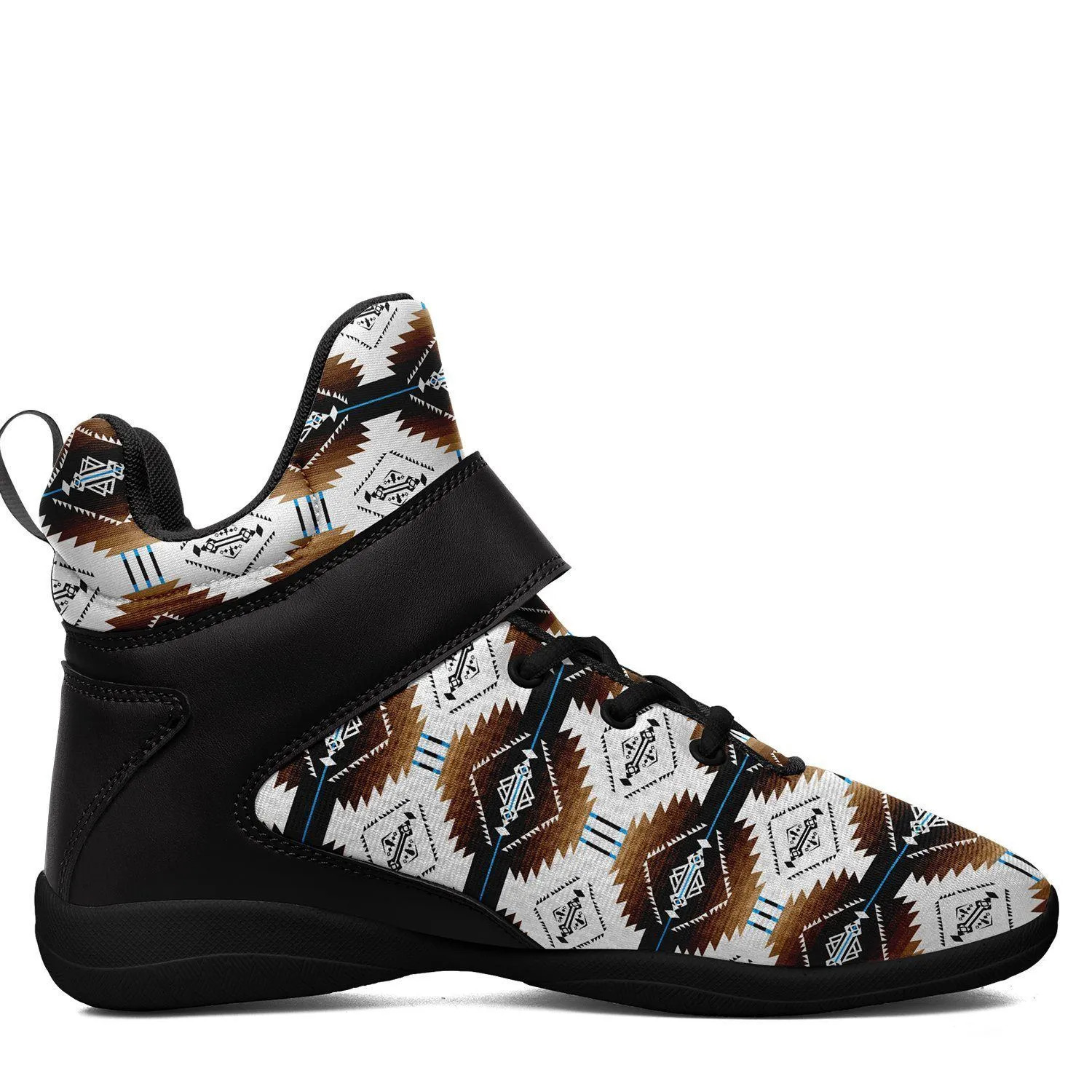 Cofitichequi White Ipottaa Basketball / Sport High Top Shoes - Black Sole