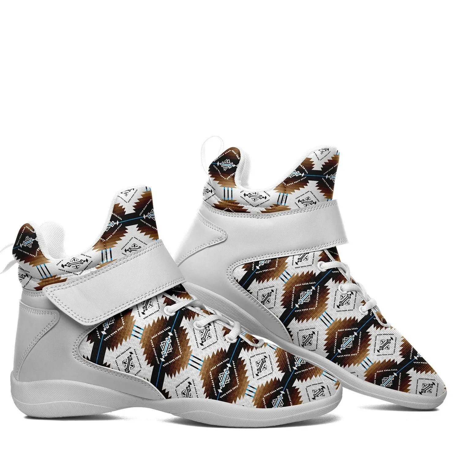 Cofitichequi White Ipottaa Basketball / Sport High Top Shoes - White Sole