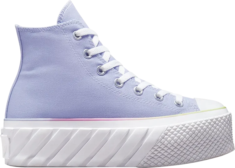 Converse Wmns Chuck Taylor All Star Lift Platform High Pastel Gradient Sneakers, Blue