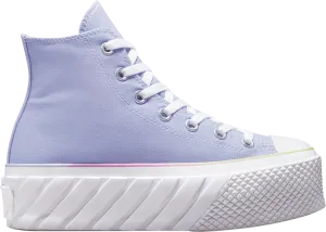 Converse Wmns Chuck Taylor All Star Lift Platform High Pastel Gradient Sneakers, Blue