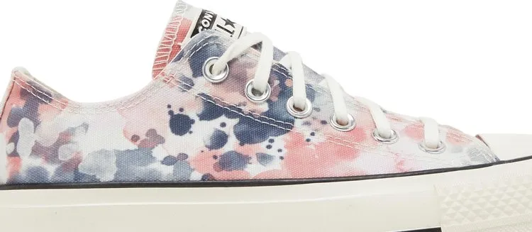 Converse Wmns Chuck Taylor All Star Platform Low Washed Florals Sneakers, Multicolor