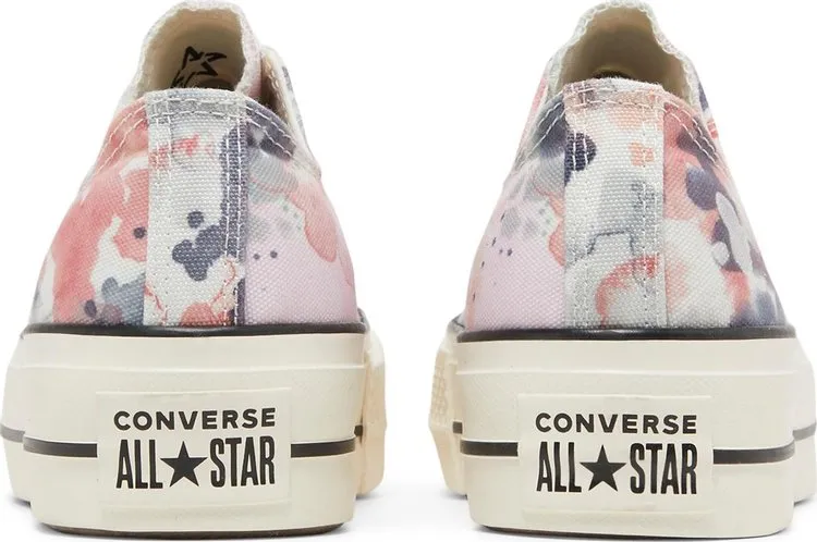 Converse Wmns Chuck Taylor All Star Platform Low Washed Florals Sneakers, Multicolor