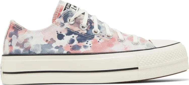 Converse Wmns Chuck Taylor All Star Platform Low Washed Florals Sneakers, Multicolor