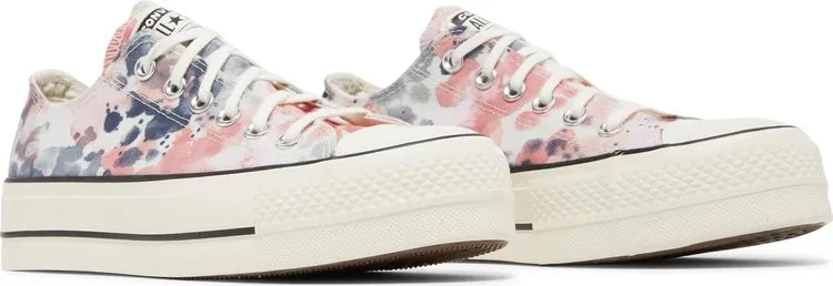 Converse Wmns Chuck Taylor All Star Platform Low Washed Florals Sneakers, Multicolor