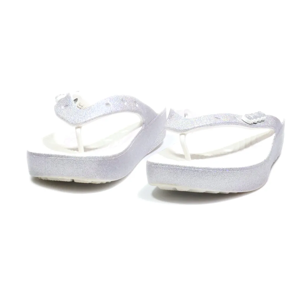 Crocs Flip Flops Eva Silver Colour For Women