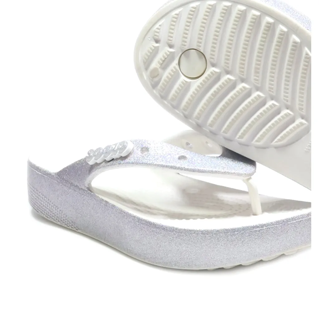 Crocs Flip Flops Eva Silver Colour For Women