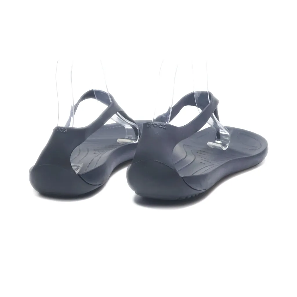 Crocs Sexi Flip Flat Sandals Eva Black Colour For Women