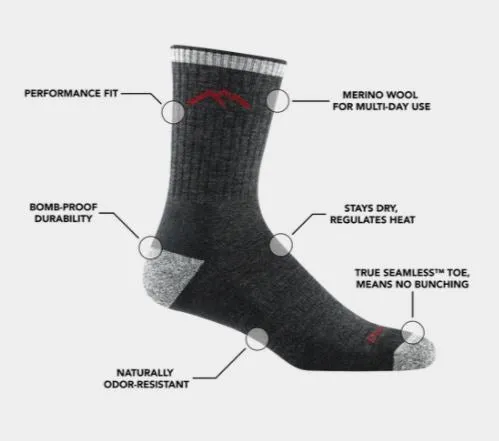 Darn Tough - Men's Hiker Micro Crew Midweight Sock