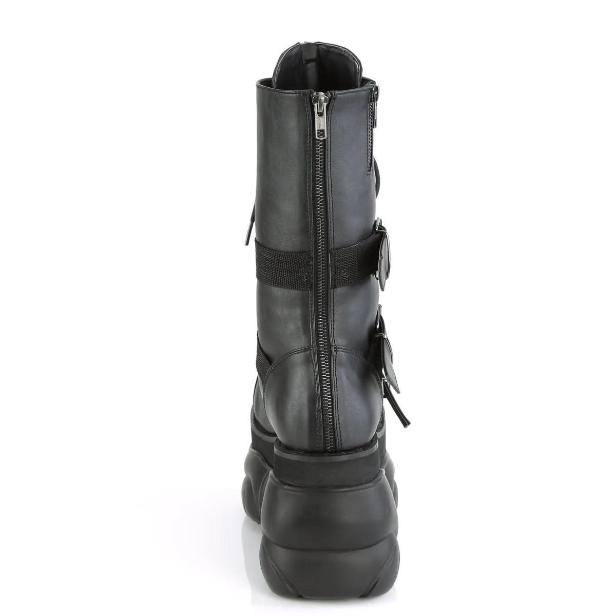 Demonia BOXER-230 | Black Vegan Leather Unisex Boots