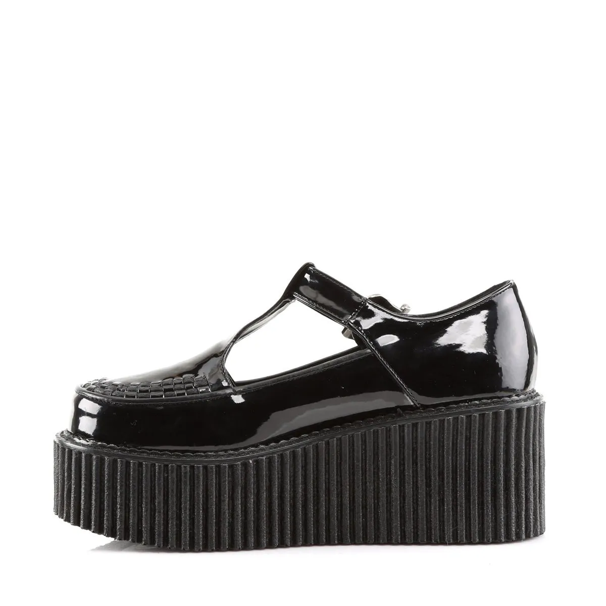 Demonia CREEPER-214 | Black  Patent Leather Creepers