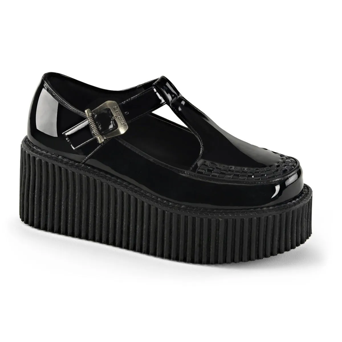 Demonia CREEPER-214 | Black  Patent Leather Creepers