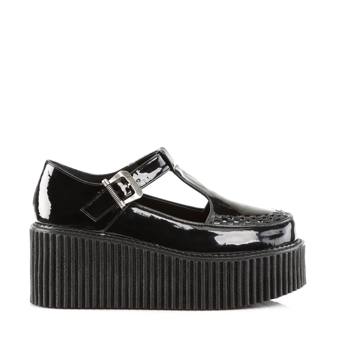 Demonia CREEPER-214 | Black  Patent Leather Creepers