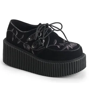 Demonia CREEPER-219 | Black  Velvet Creepers