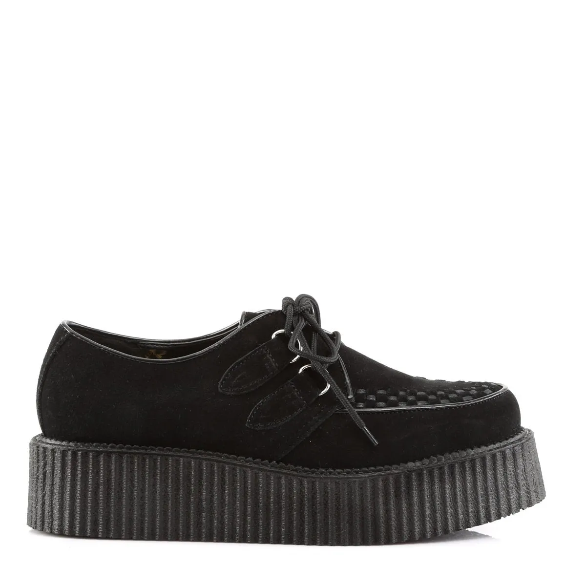 Demonia CREEPER-402S | Black Suede Unisex Creepers