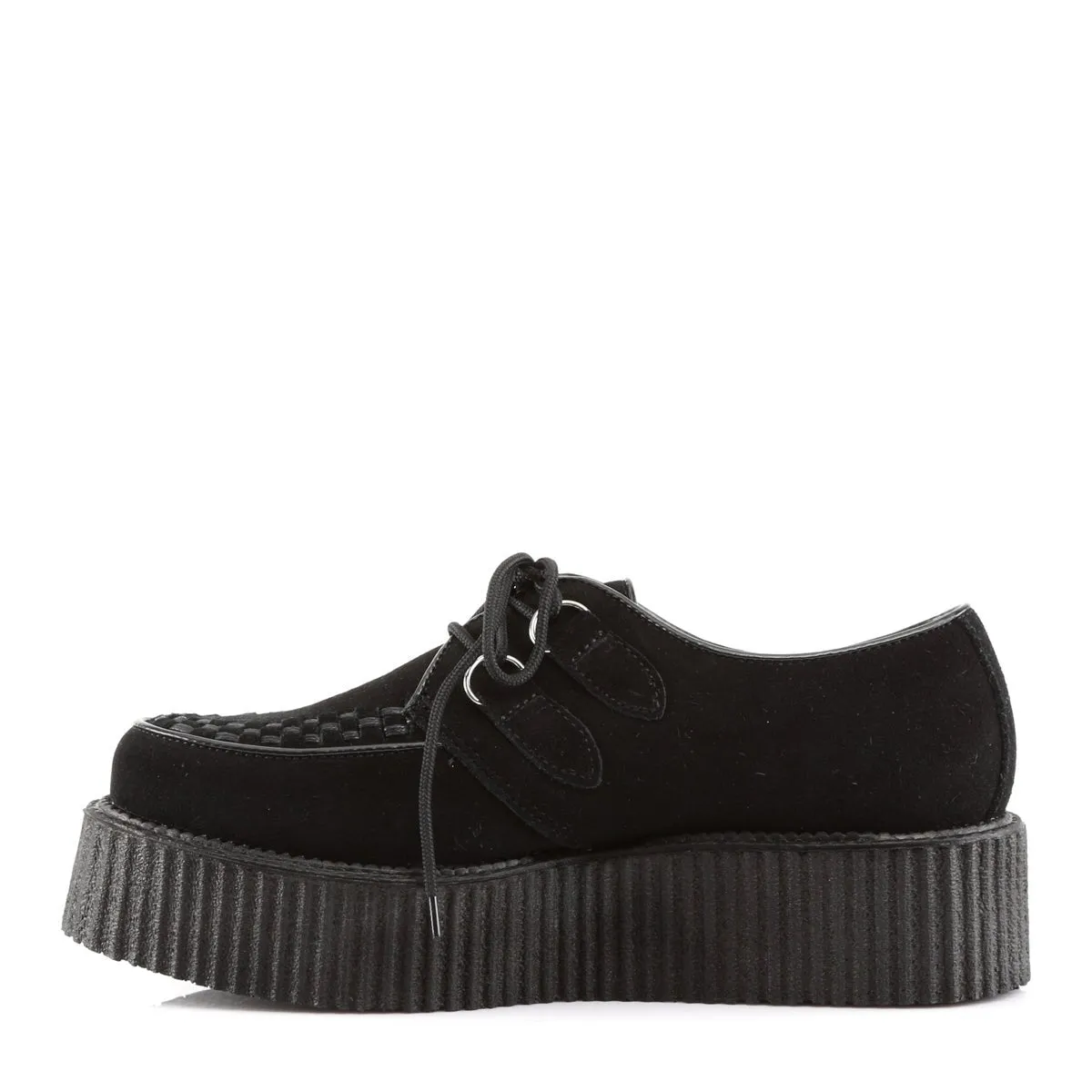 Demonia CREEPER-402S | Black Suede Unisex Creepers