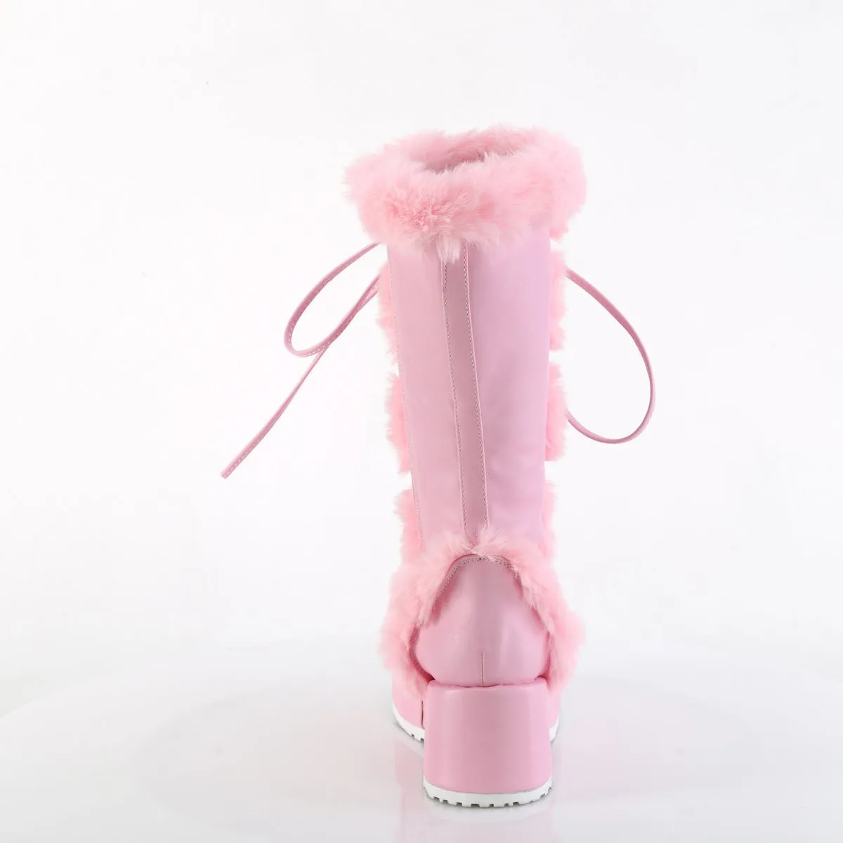 Demonia CUBBY-311 | Baby Pink  Vegan Leather Mid-Calf Boots