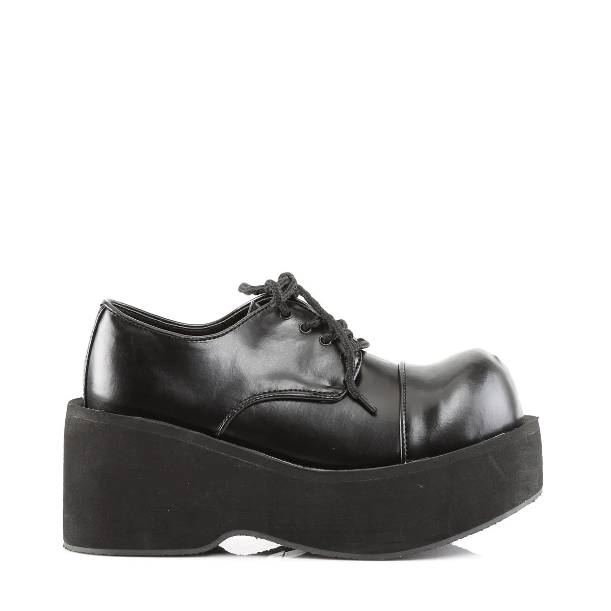 Demonia DANK-101 | Black Vegan Leather Platform Shoes