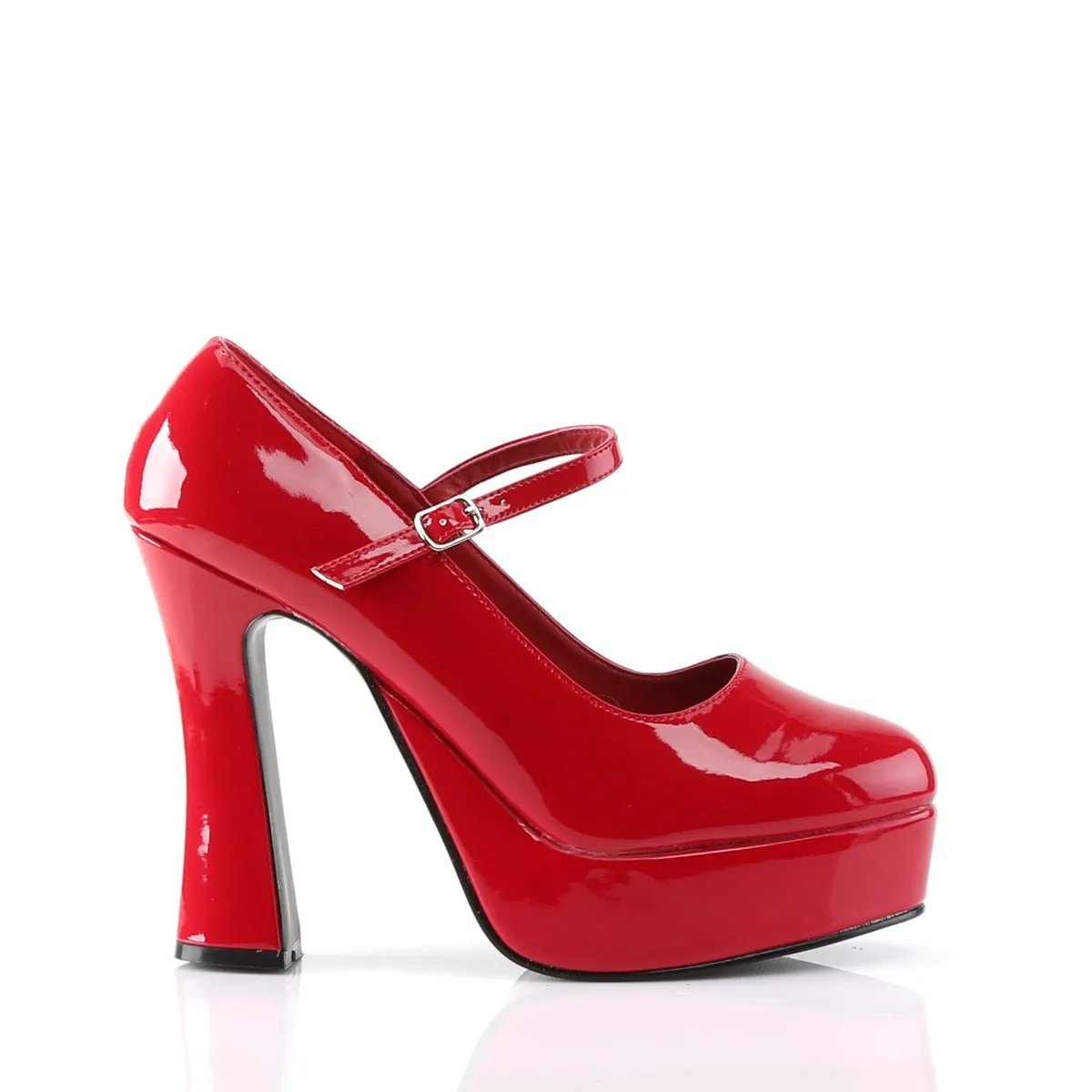 Demonia DOLLY-50 | Red Patent Leather Mary Janes