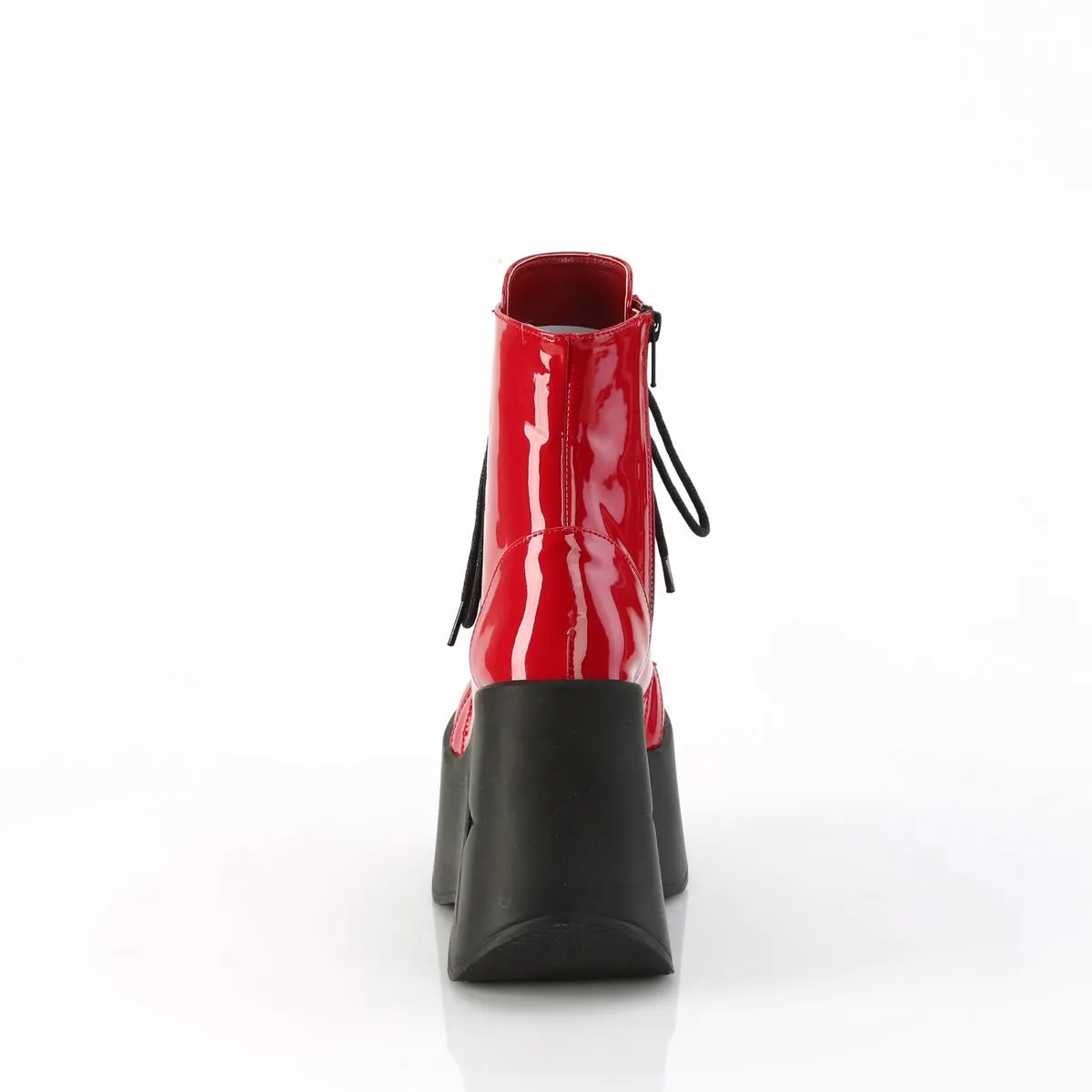 Demonia DYNAMITE-106 | Red Patent Leather Ankle Boots